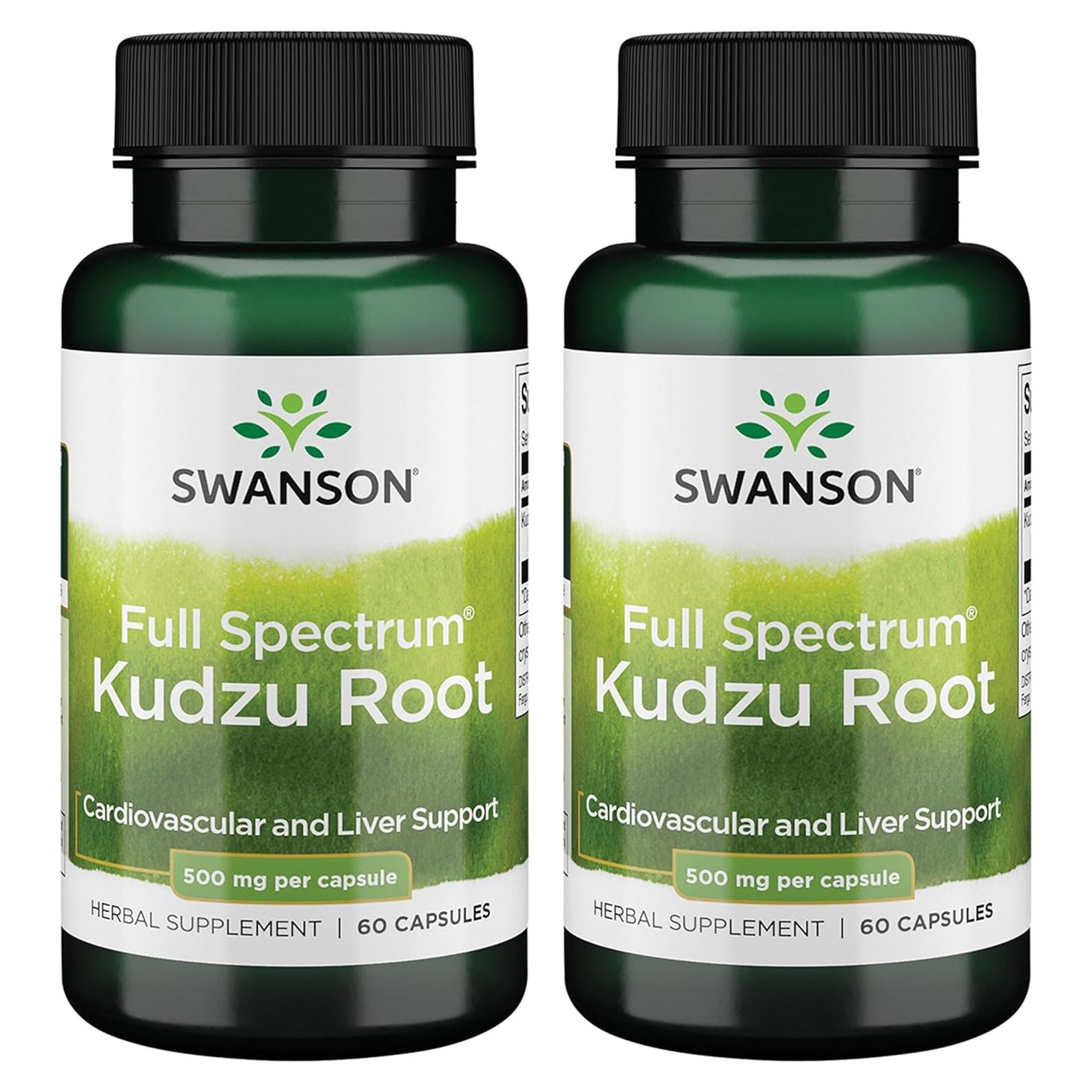 Suplemento de Raíz de Kudzu Swanson 500mg - 60 Cápsulas