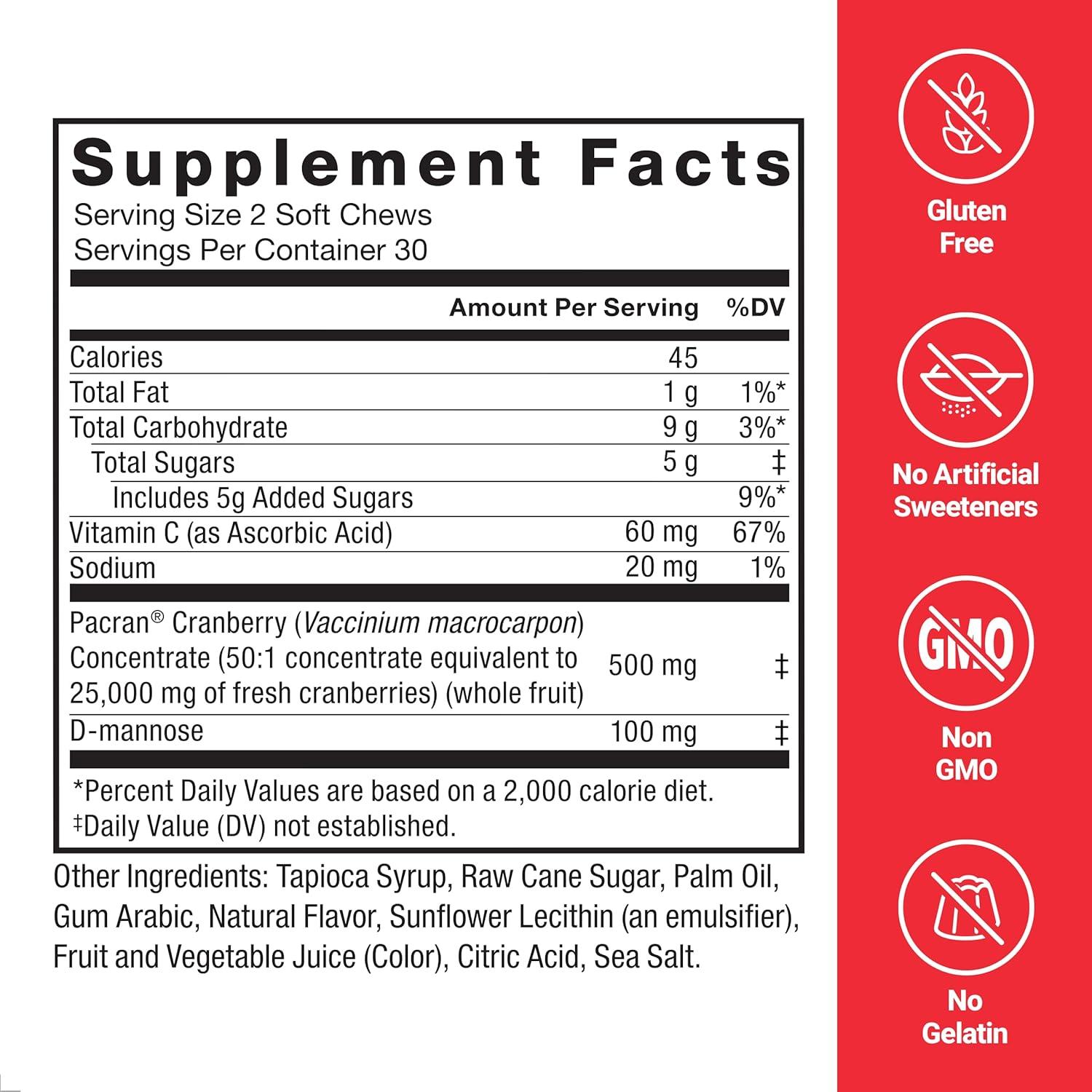 Caramelos Blandos Force Factor Arándano 60 Unidades Vegano