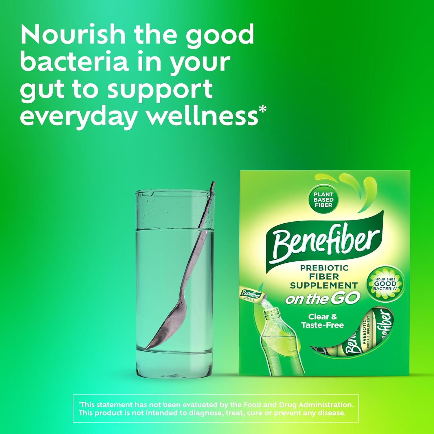 Benefiber On The Go Suplemento de Fibra Prebiótica 72 Sticks