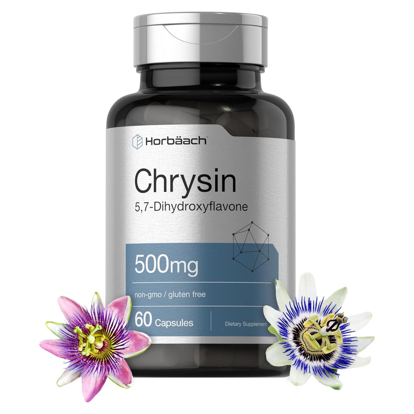 Suplemento Chrysin Horbaach 500mg 60 Cápsulas Sin OGM