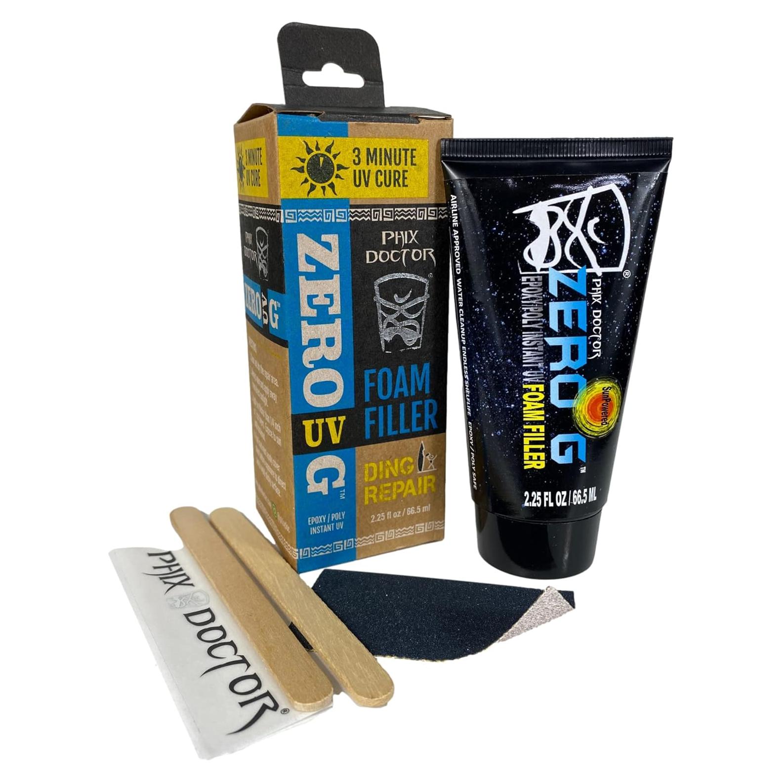 Kit de Reparación de Tabla de Surf Phix Doctor 2018 Espuma UV