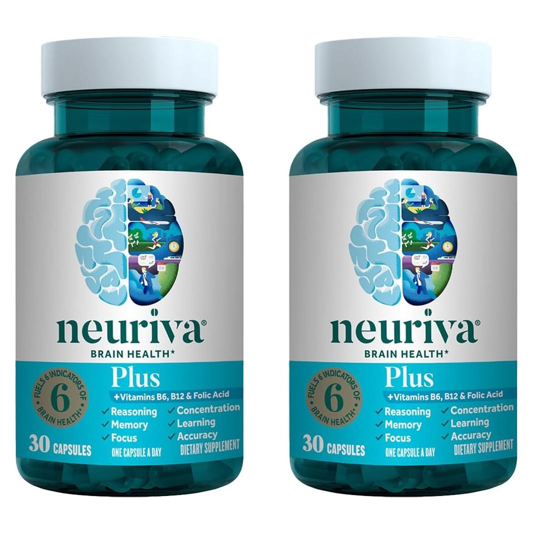 Neuriva Plus Suplemento Cerebral 30 Cápsulas - Enfoque y Memoria
