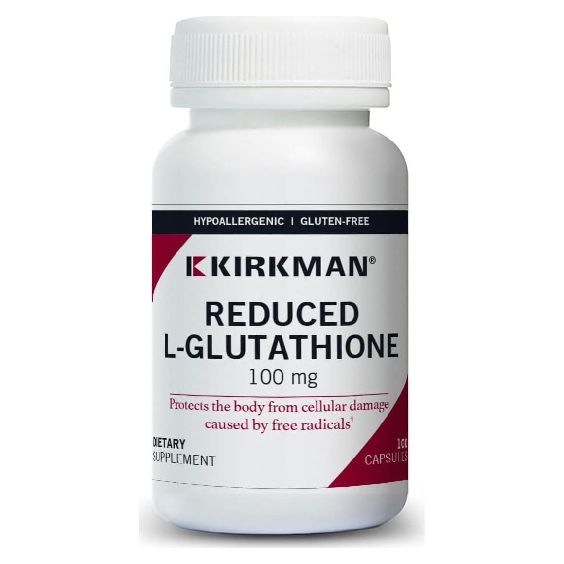 Kirkman Glutatión L-Reducido 100 mg - 100 Cápsulas Vegetarianas