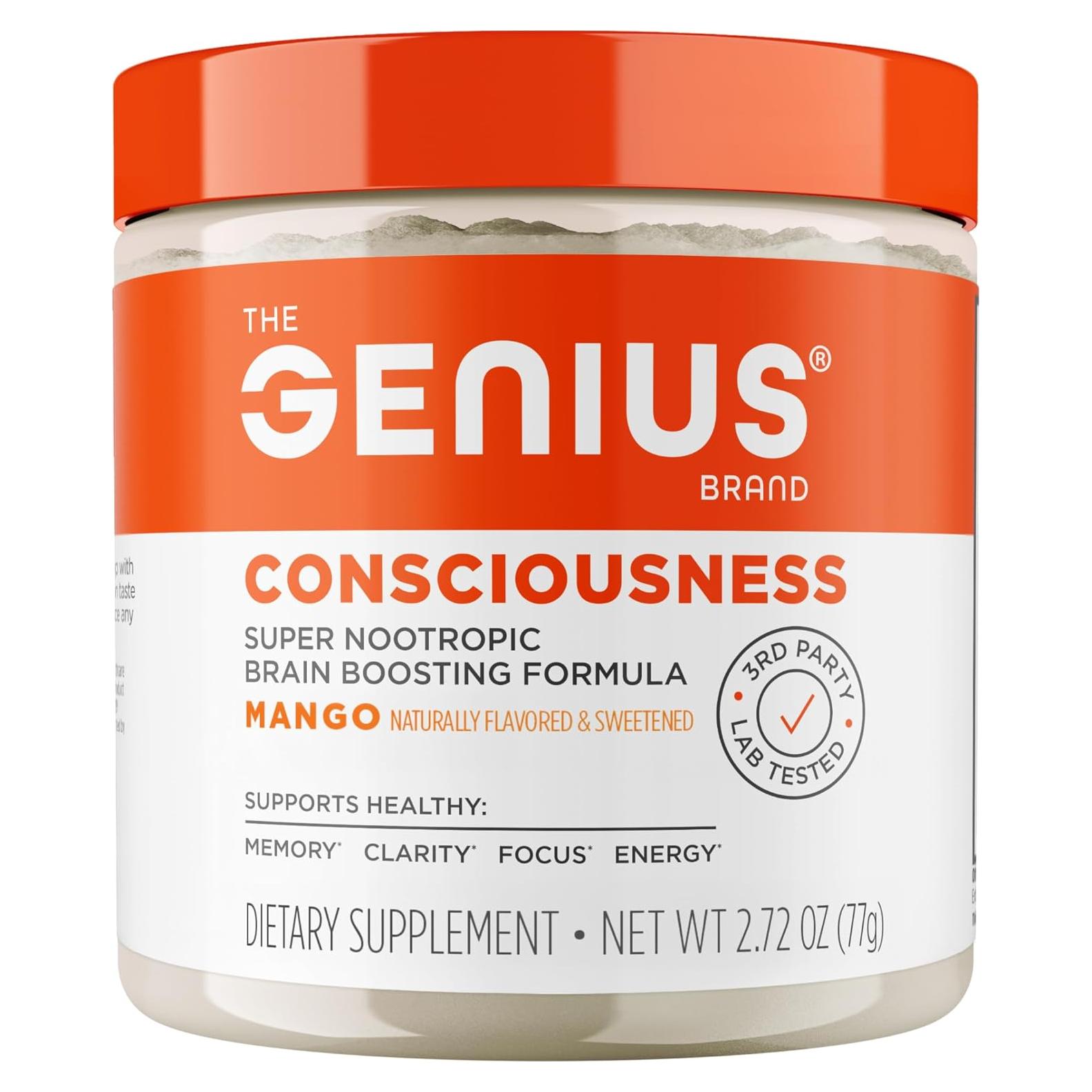 Suplemento Nootrópico Genius Consciousness Mango - 77g