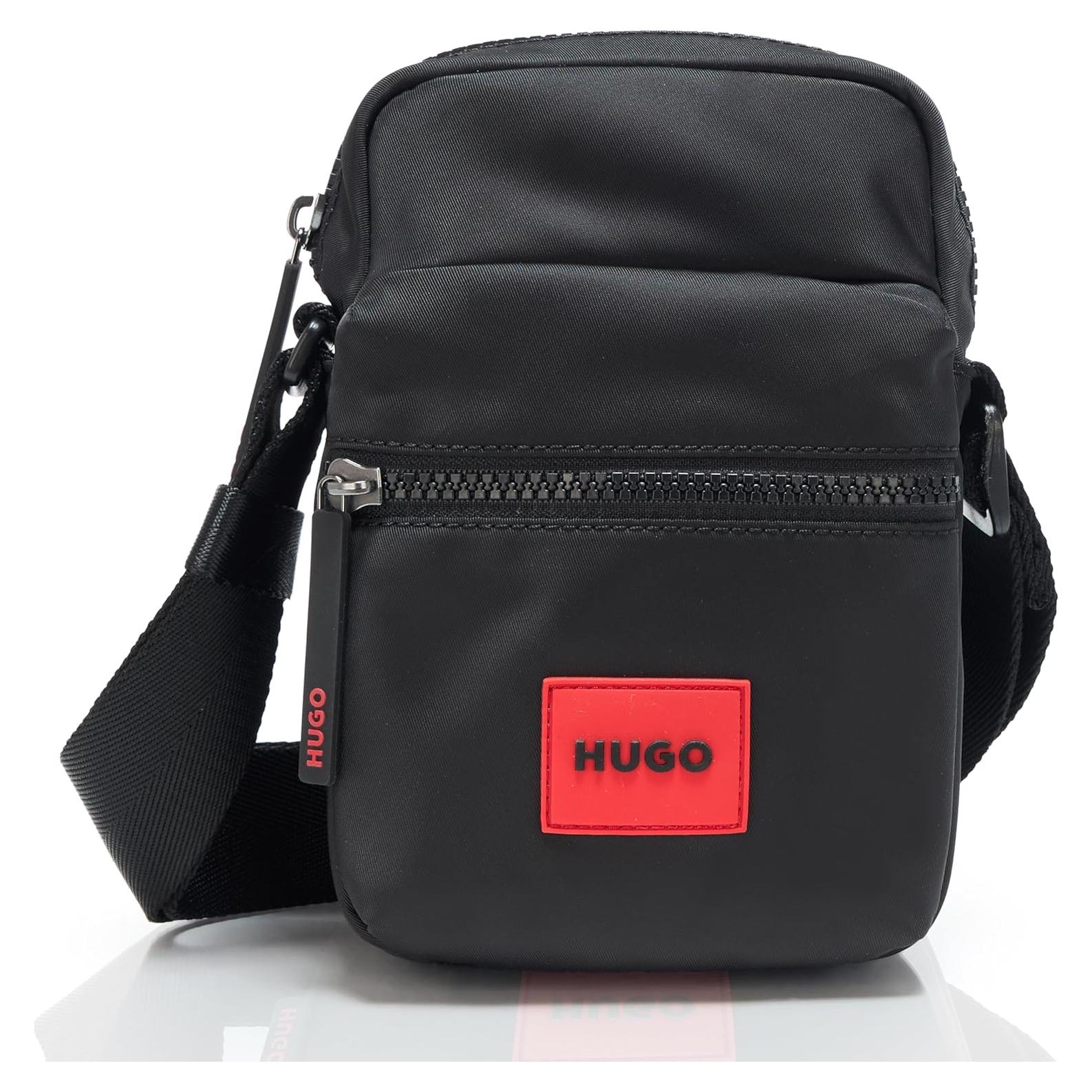 Bolso Cruzado HUGO Pequeño con Parche de Goma 12,7x7,6cm