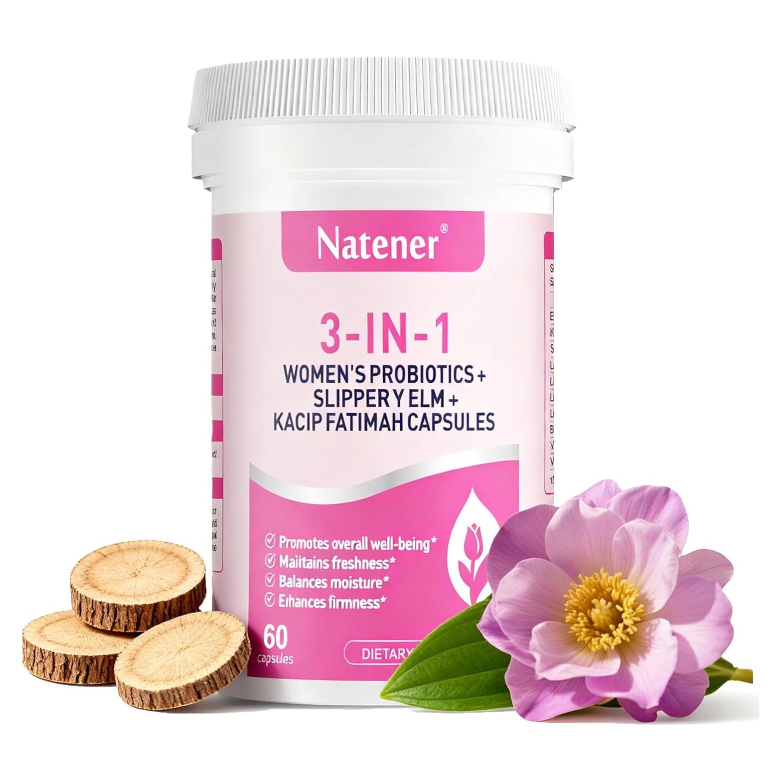 Probioticos Vaginales 3 en 1 Natener - 60 Cápsulas 600mg