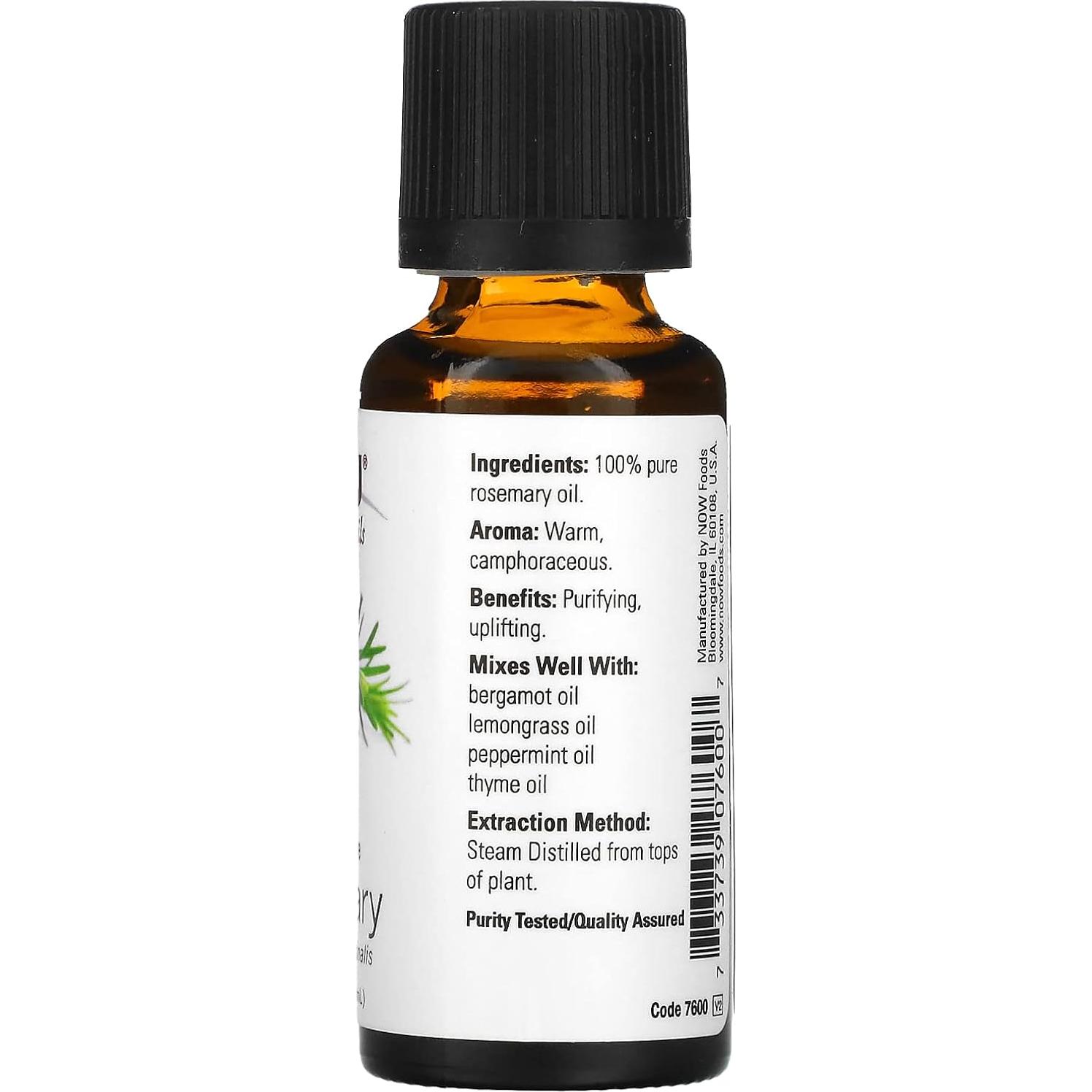 Aceite Esencial de Romero NOW, 100% Puro, 28.35 g