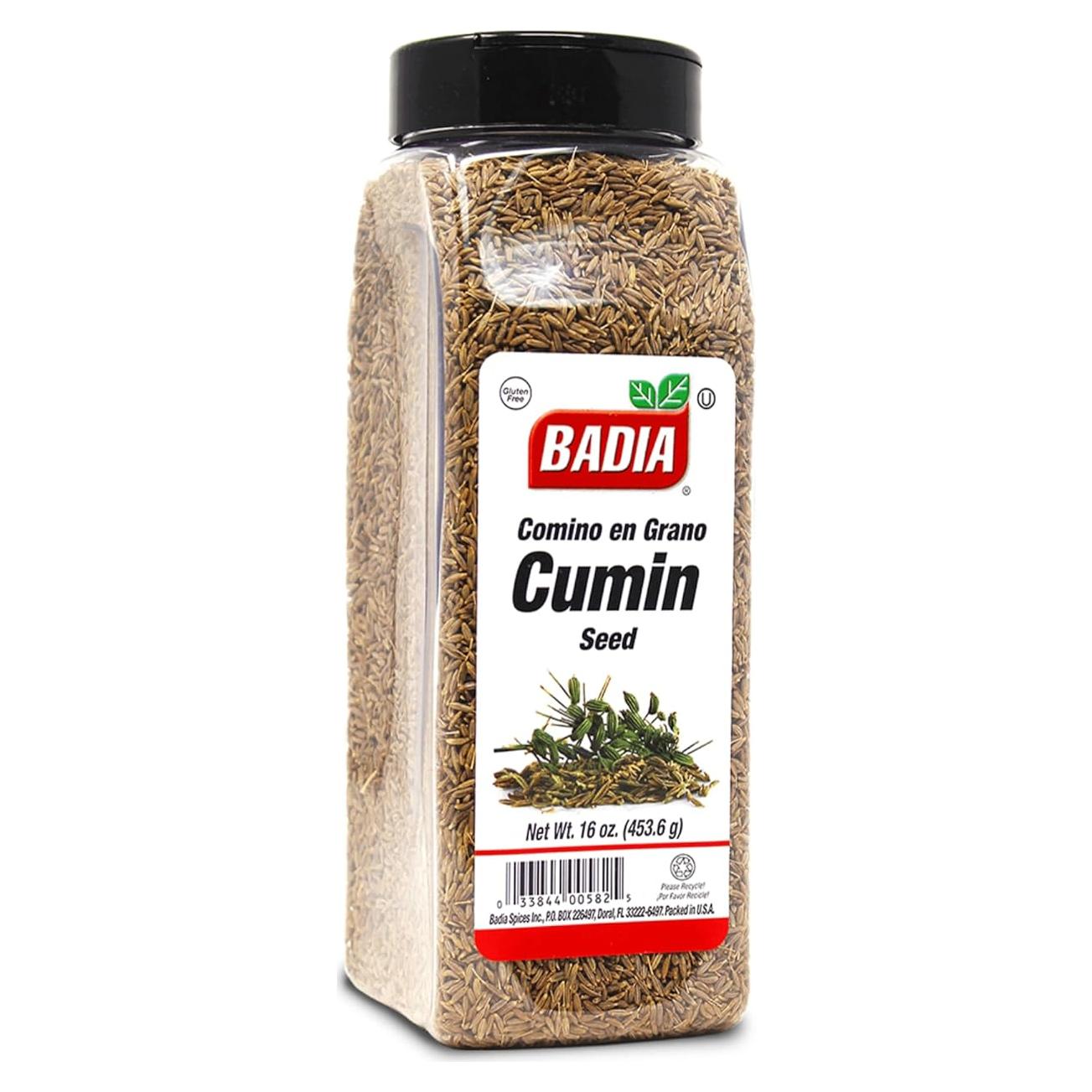 Semillas de Comino Badia 453.6 g - Especias Aromáticas para Cocinar