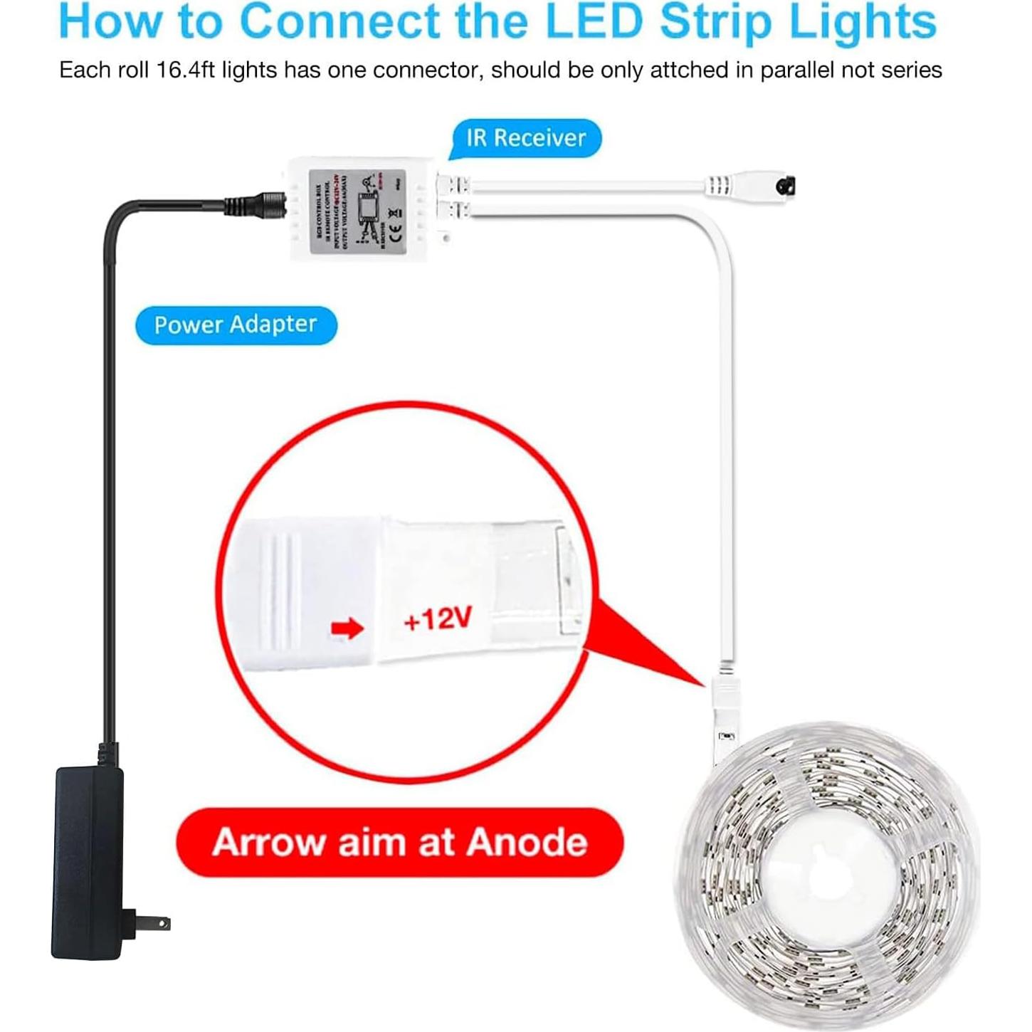 Tiras de Luces LED DAYBETTER 10 m RGB con Control Remoto
