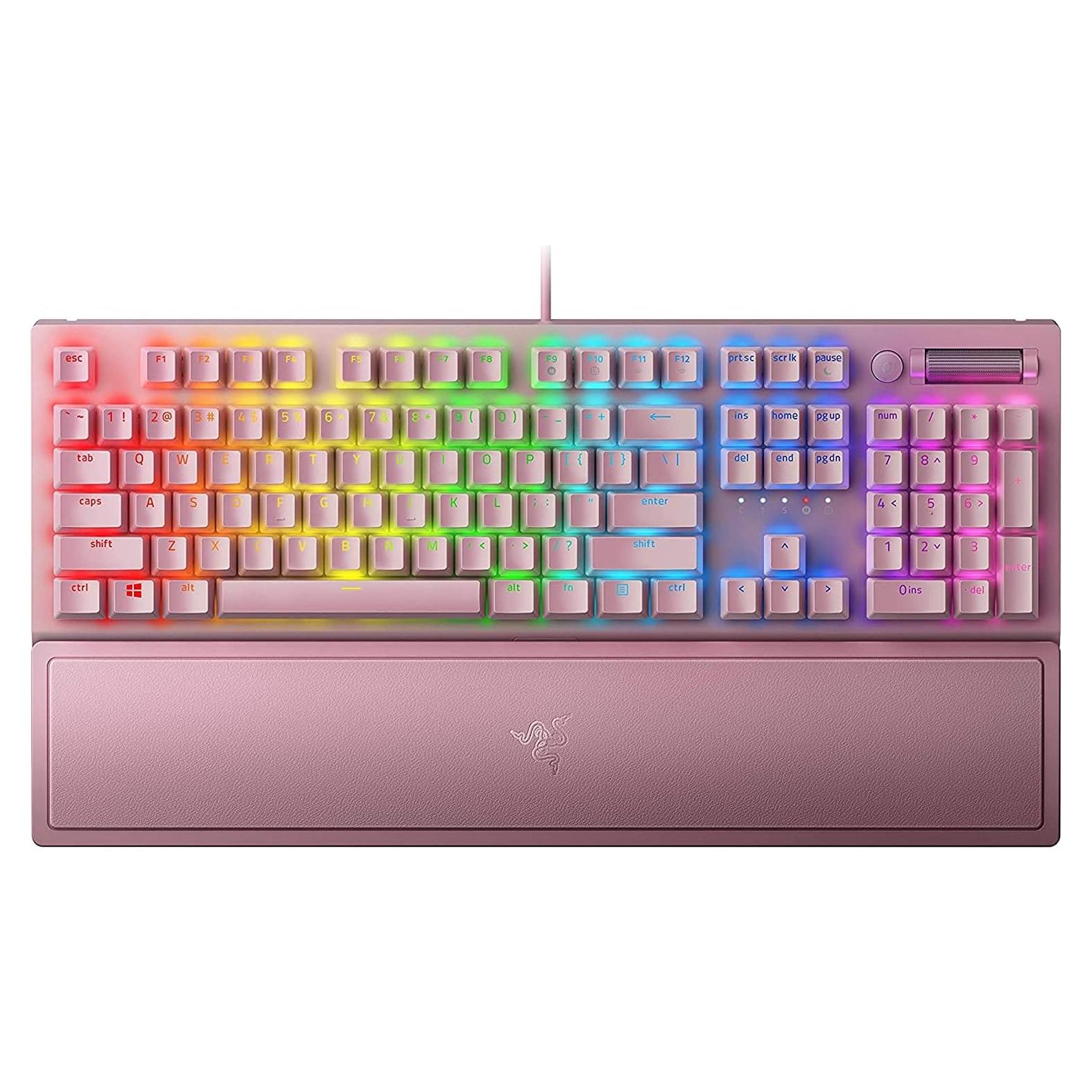 Teclado Mecánico Razer BlackWidow V3 Cuarzo Rosa RGB