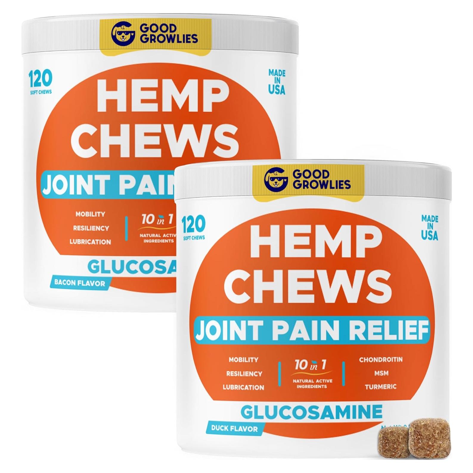 Suplemento de Cánamo para Articulaciones Perros - 240 Masticables