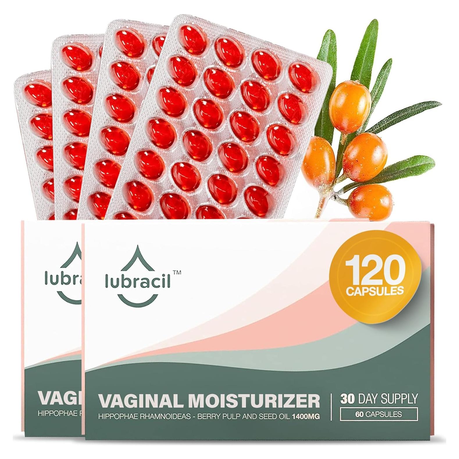 Píldoras Hidratantes Vaginales Lubracil - 60 Cápsulas para Sequedad