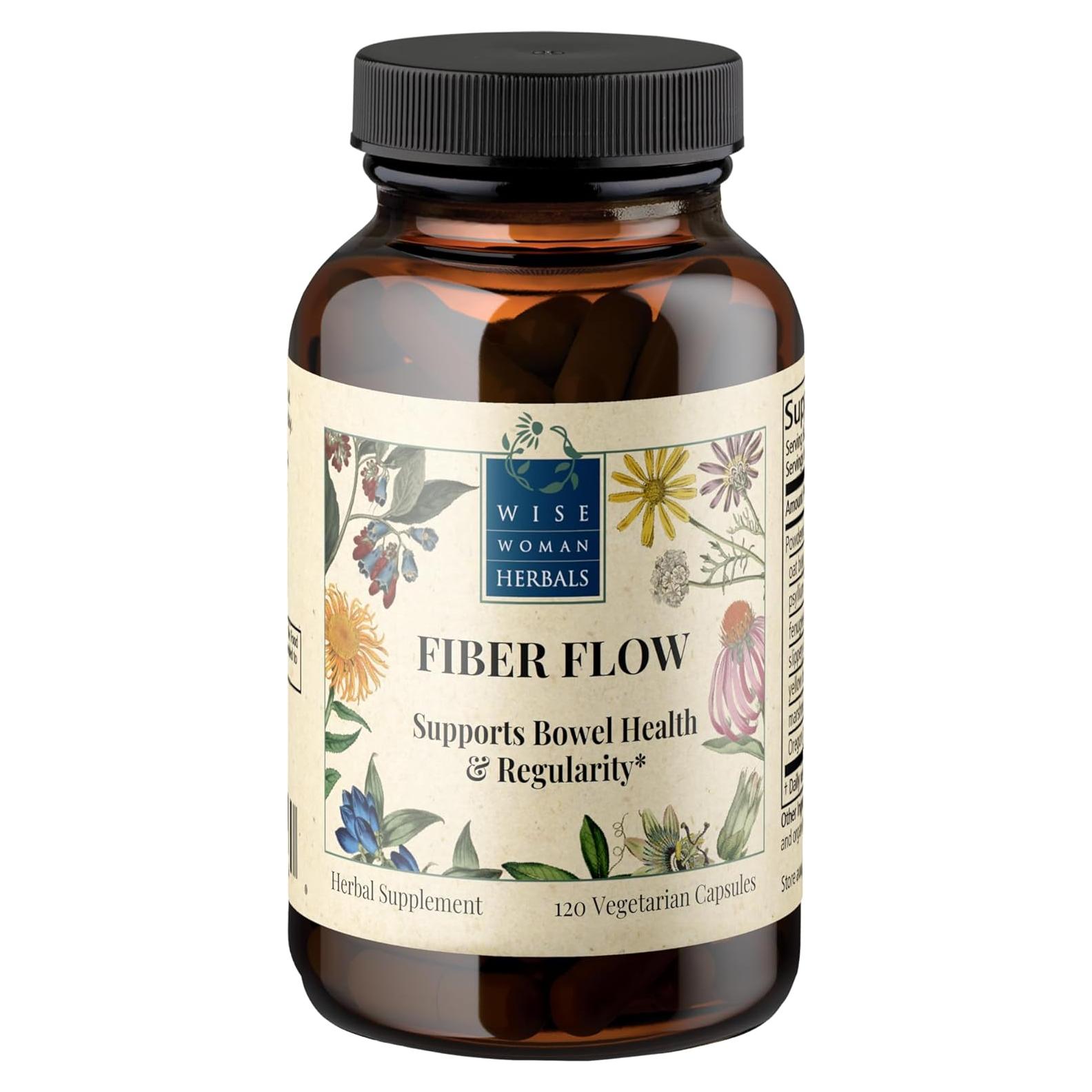 Cápsulas Fiber Flow Wise Woman Herbals - 120 Unidades - Salud Digestiva