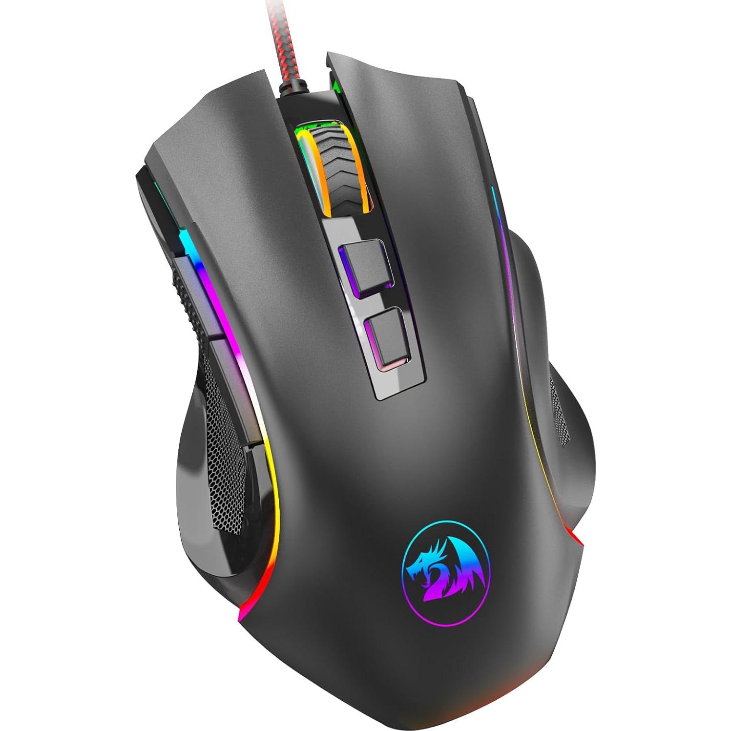 Ratón Gaming Redragon M602 RGB Ergonómico 7200 DPI Negro