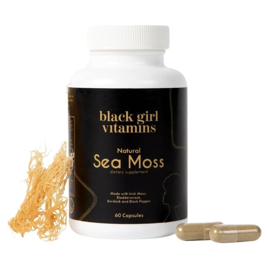 Cápsulas de Musgo Marino Orgánico Black Girl Vitamins 81g