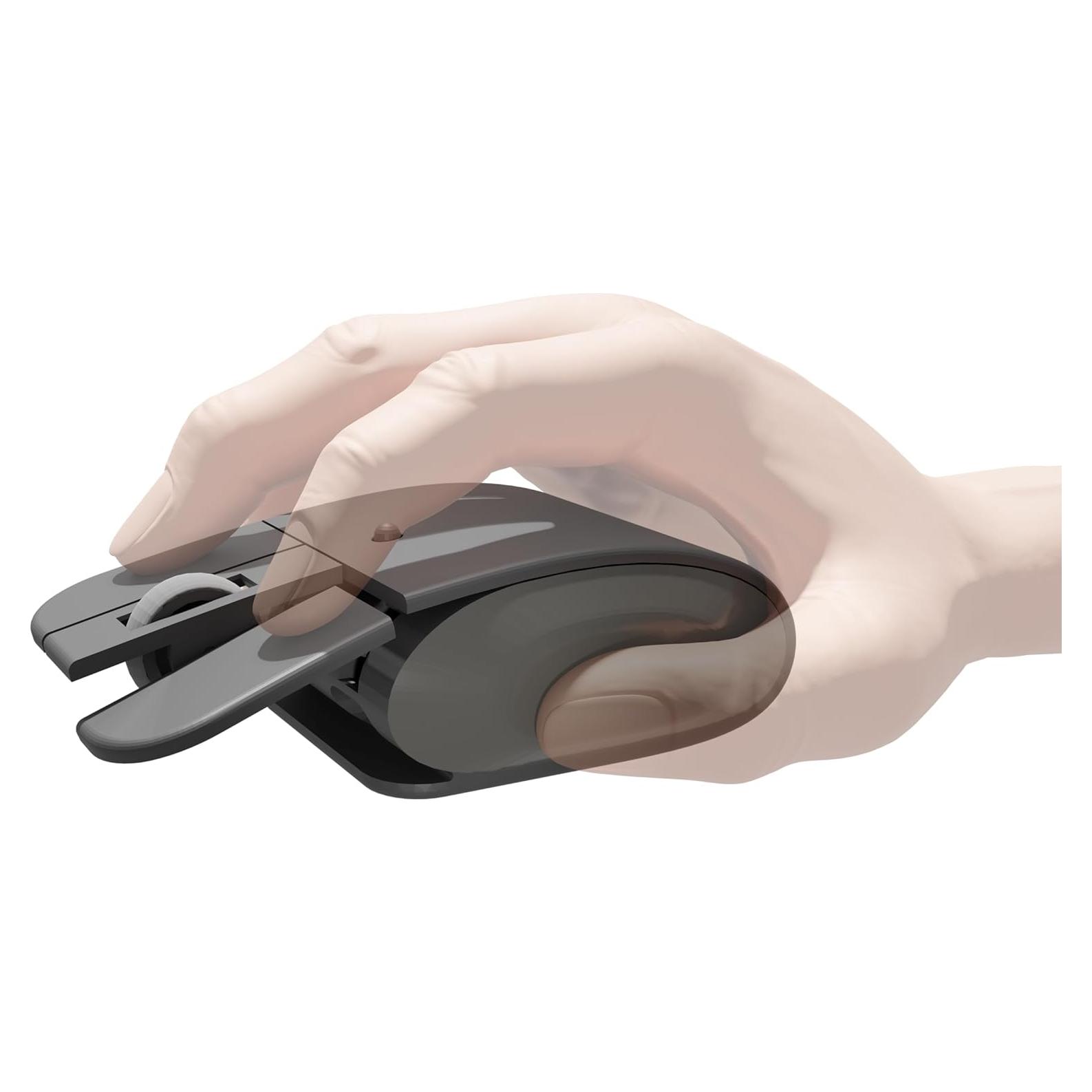 elasto Ergonomic Bluetooth Wireless Mouse M4 Set – Helps with Carpal Tunnel, Arthritis, Finger & Wrist Pain, Adjustable DPI – Light Click (Wireless)