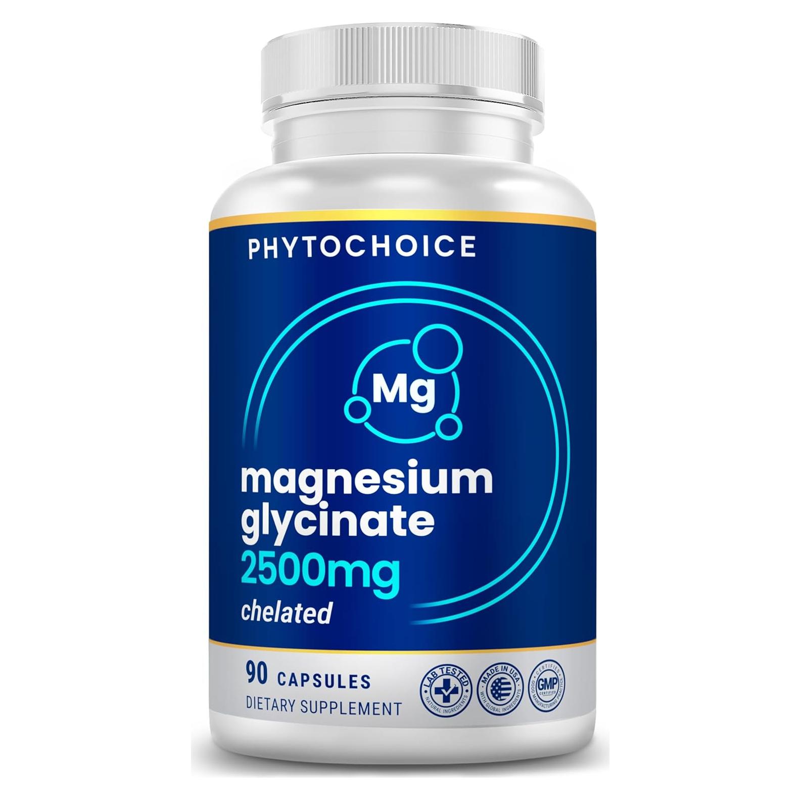 Suplemento Glicinato de Magnesio PHYTOCHOICE 90 Cápsulas