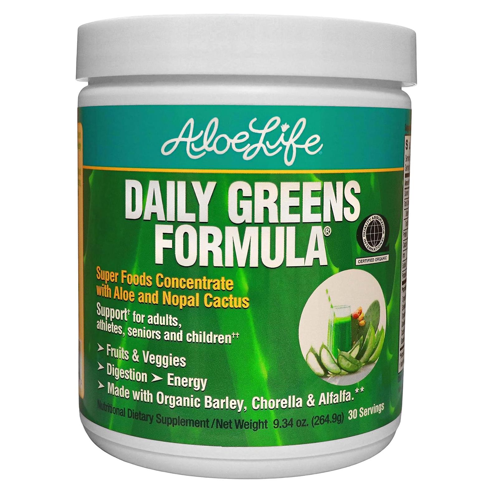 Polvo de Verduras Diarias Aloe Life 30 Porciones Orgánico