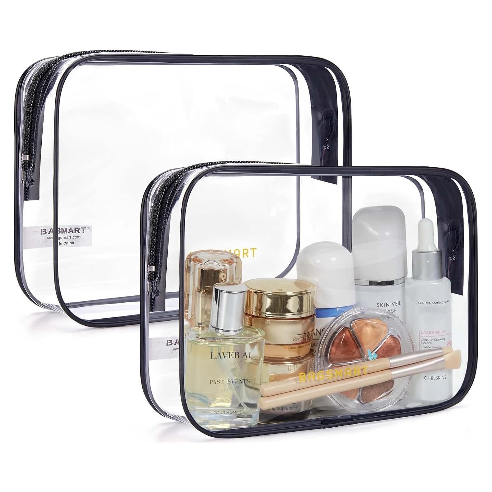 Bolsa de Aseo Transparente BAGSMART 2 Paquetes TSA Impermeable