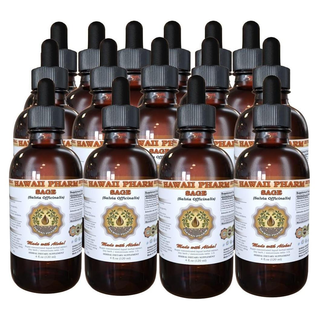 Extracto Líquido de Salvia Orgánica Hawaii Pharm 15x118ml