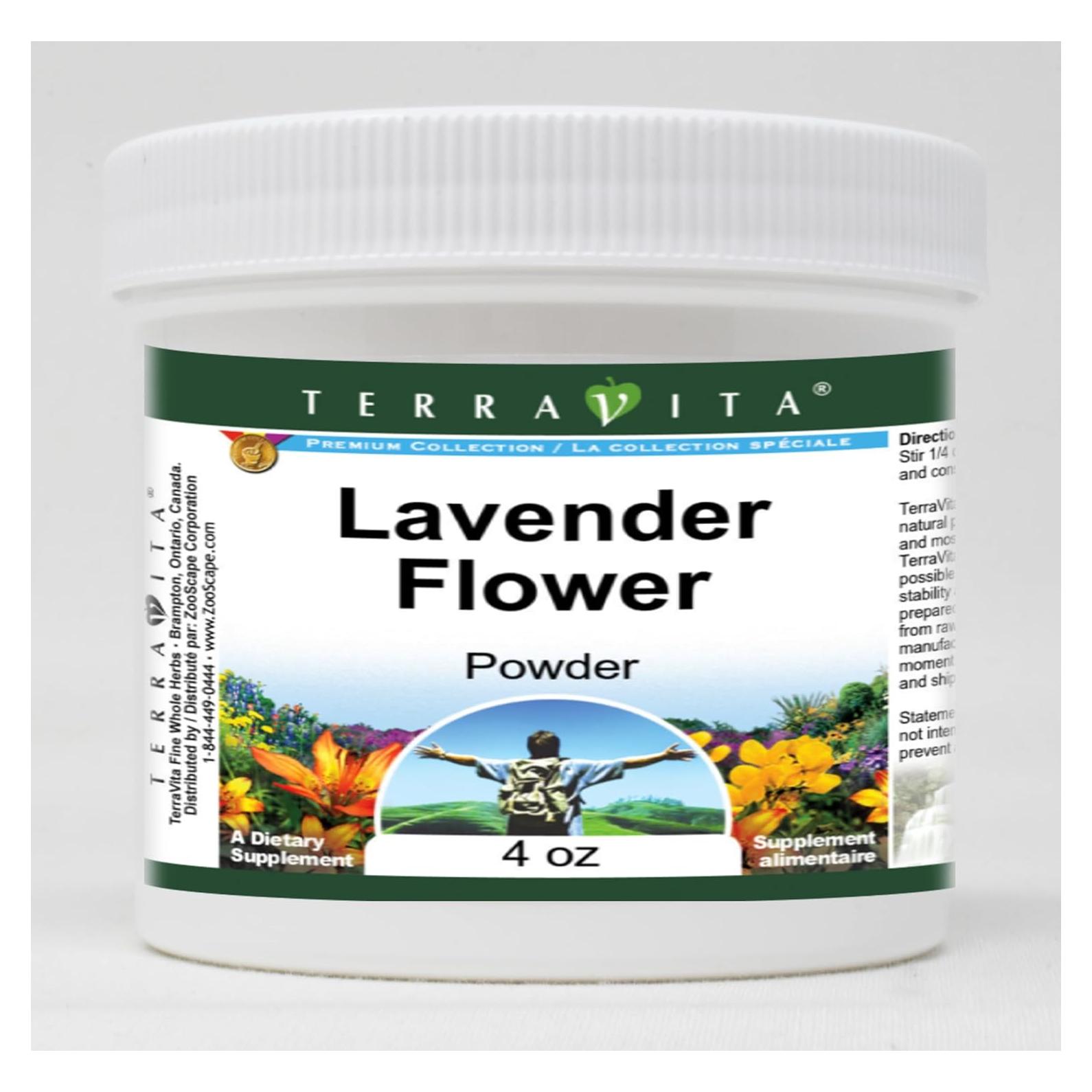 Polvo de Flor de Lavanda TerraVita 113.4 g Sin Rellenos