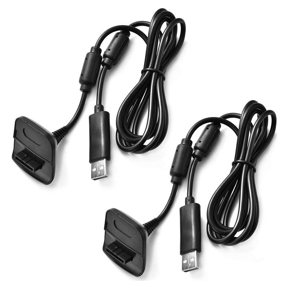 Cable de Carga USB para Controladores Xbox 360 - 2 Piezas