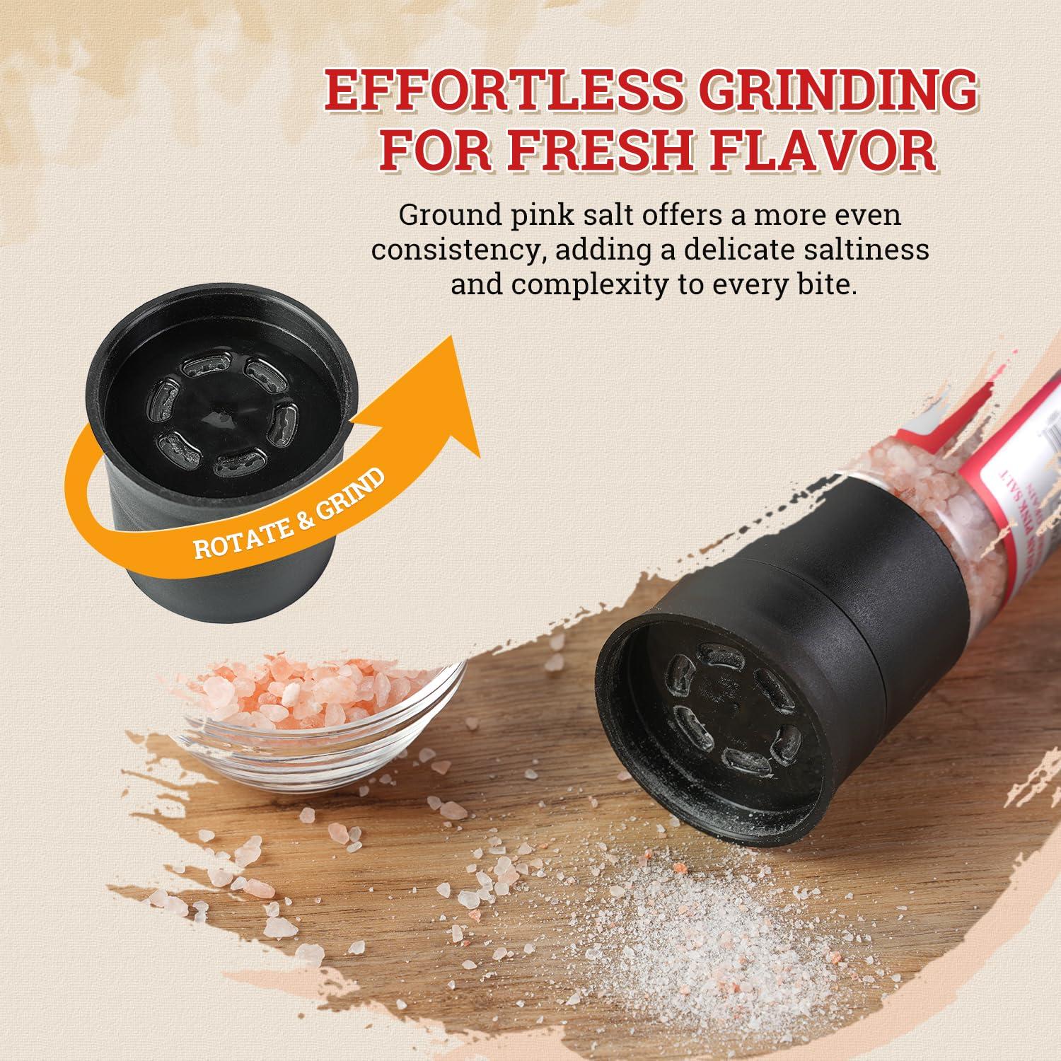 Juego de Molinillos de Sal Rosa del Himalaya 52USA 380g Ajustable