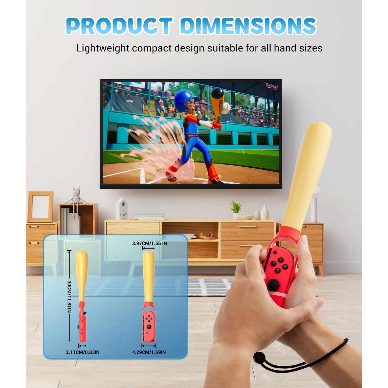 Empuñadura de Bate de Béisbol CODOGOY para Nintendo Switch