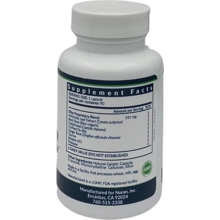 Fórmula de Vesícula Biliar Elite GoodApple 90 Cápsulas