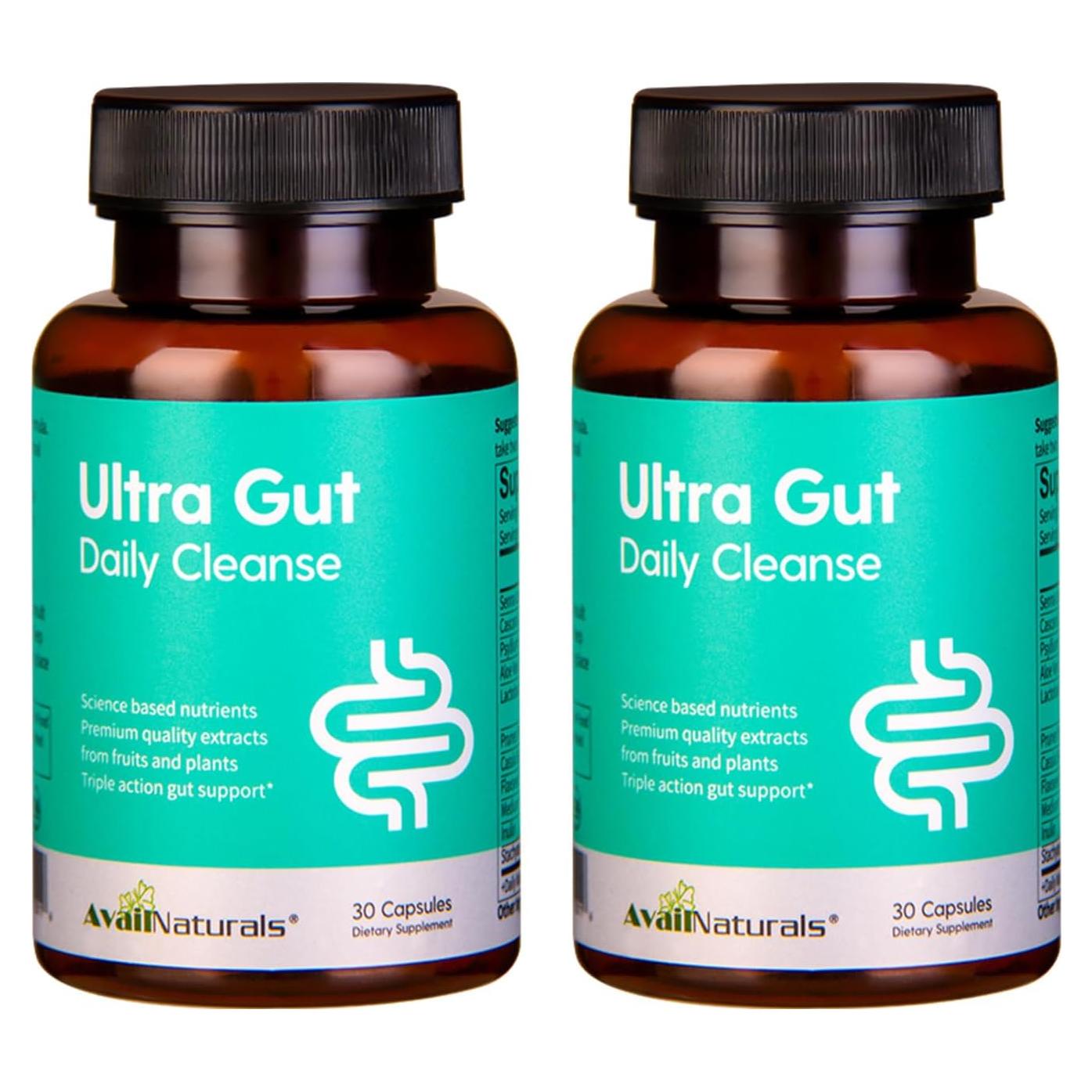 Ultra Gut Daily Cleanse - 30 Cápsulas de Salud Intestinal