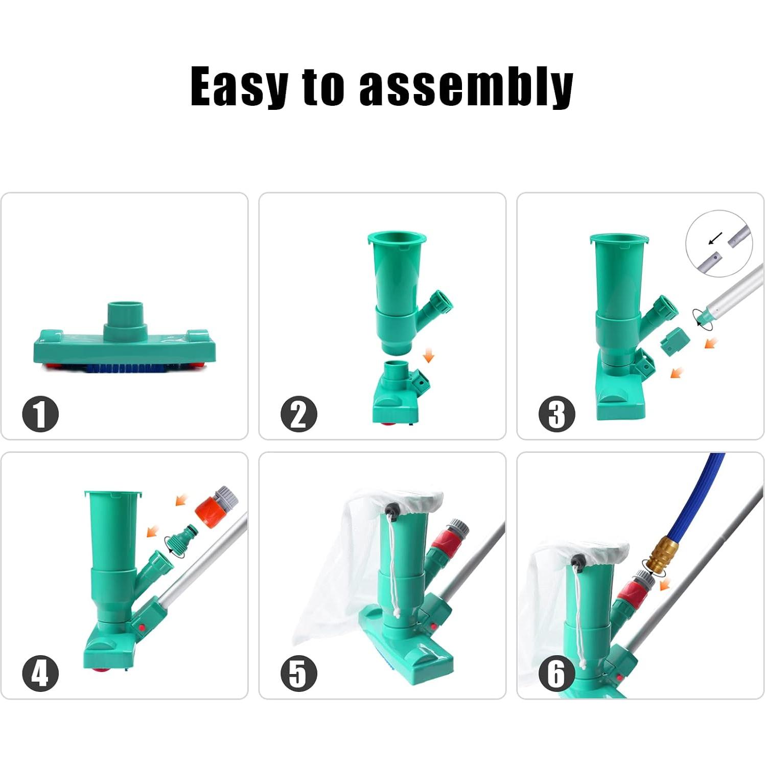 Limpiador de Piscina POOLWHALE Mini Jet Vac 143.5 cm