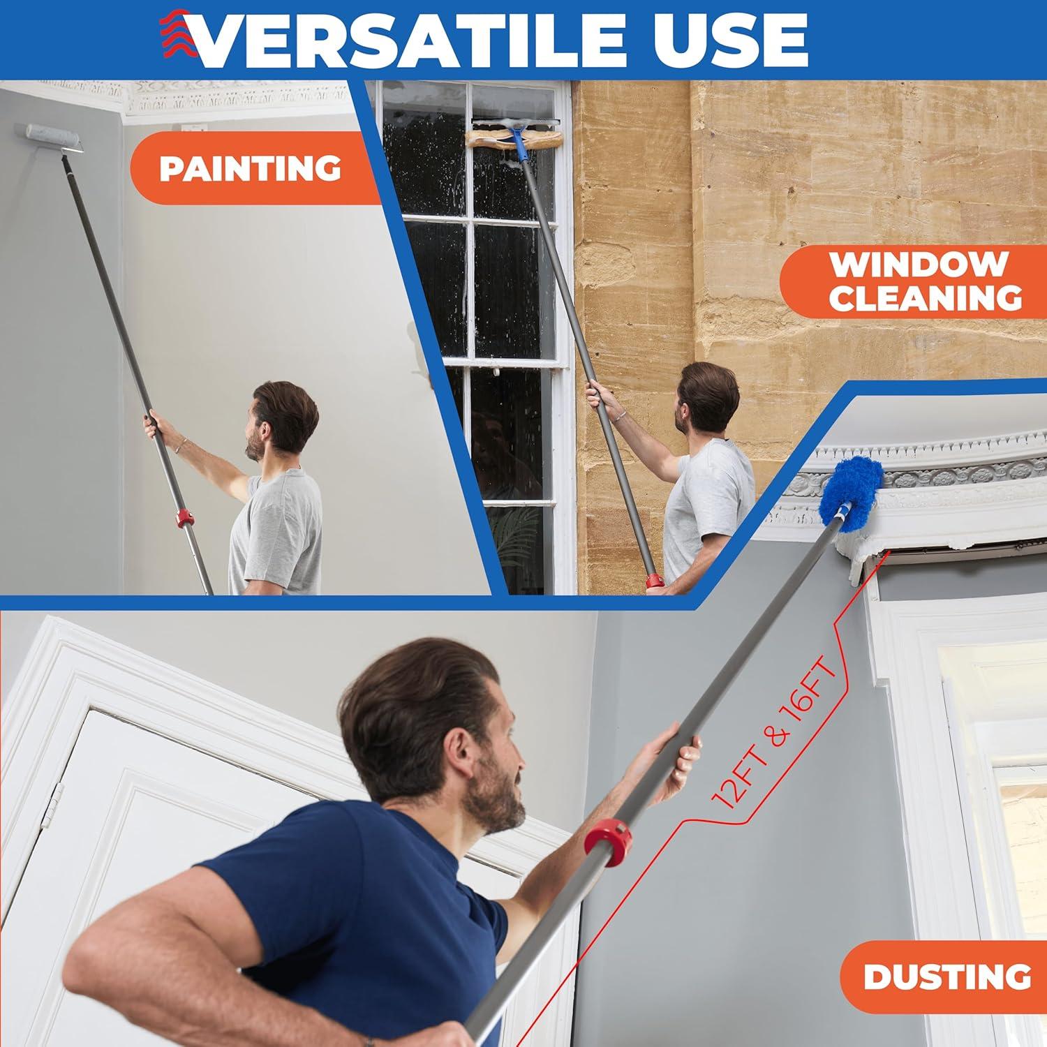 Polo Telescópico ProTuff 4.88 m para Piscina - Alta Resistencia