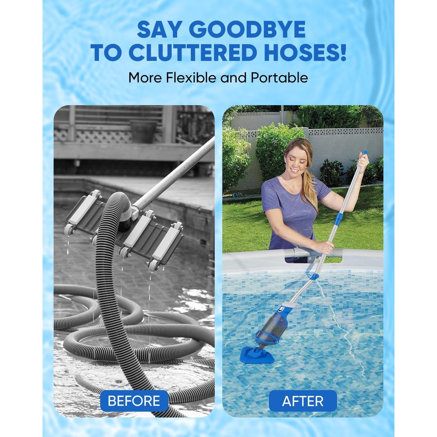 Aspiradora de piscina inalámbrica Teguy PCT403T 70L/min