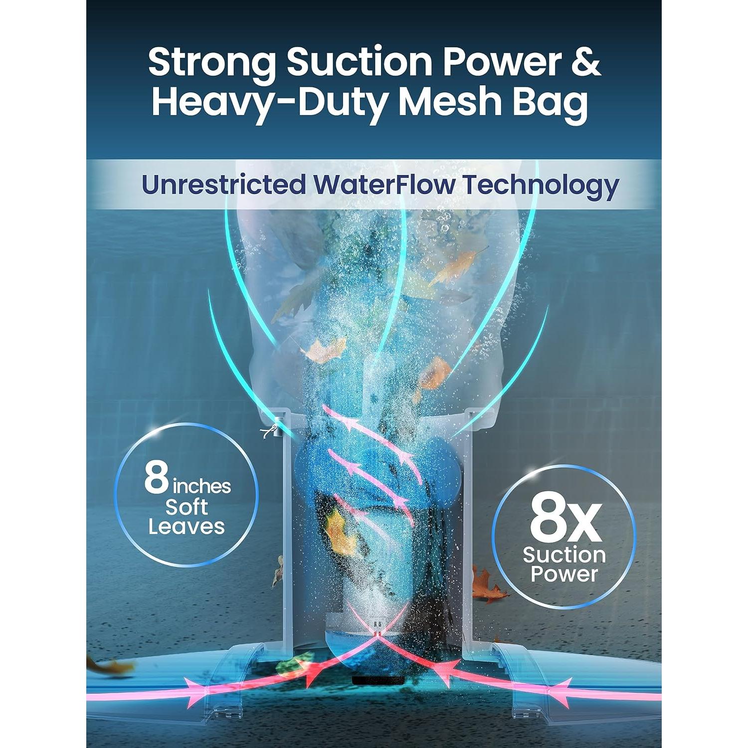 Aspiradora de Hoja de Piscina KOKIDO XV910 Recargable 6.51L