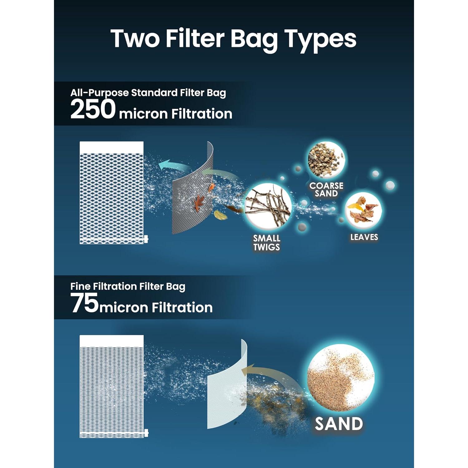 Aspiradora de Hoja de Piscina KOKIDO XV910 Recargable 6.51L