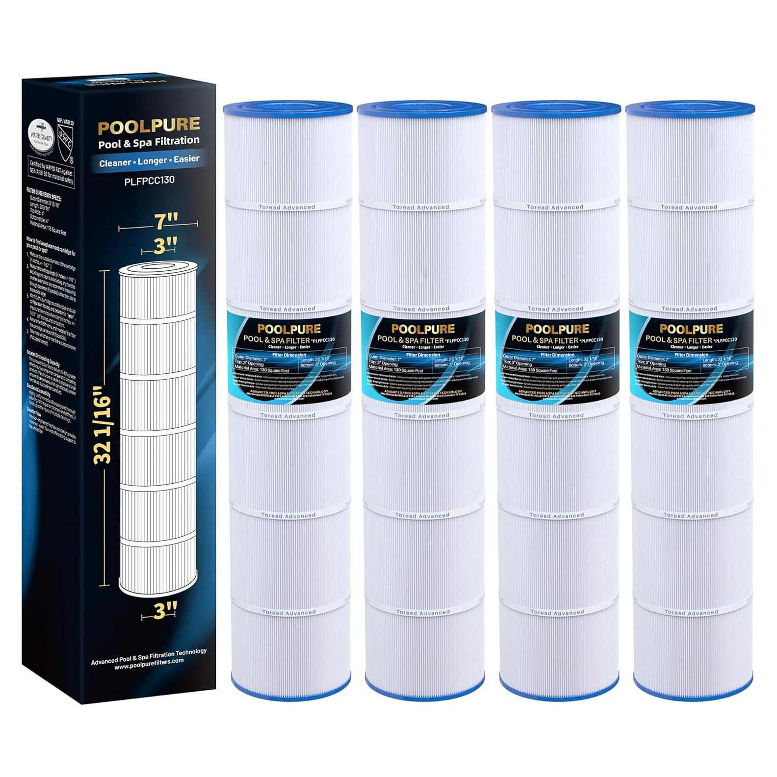 Filtro de Piscina POOLPURE PLFPCC130 130 ft² Compatible