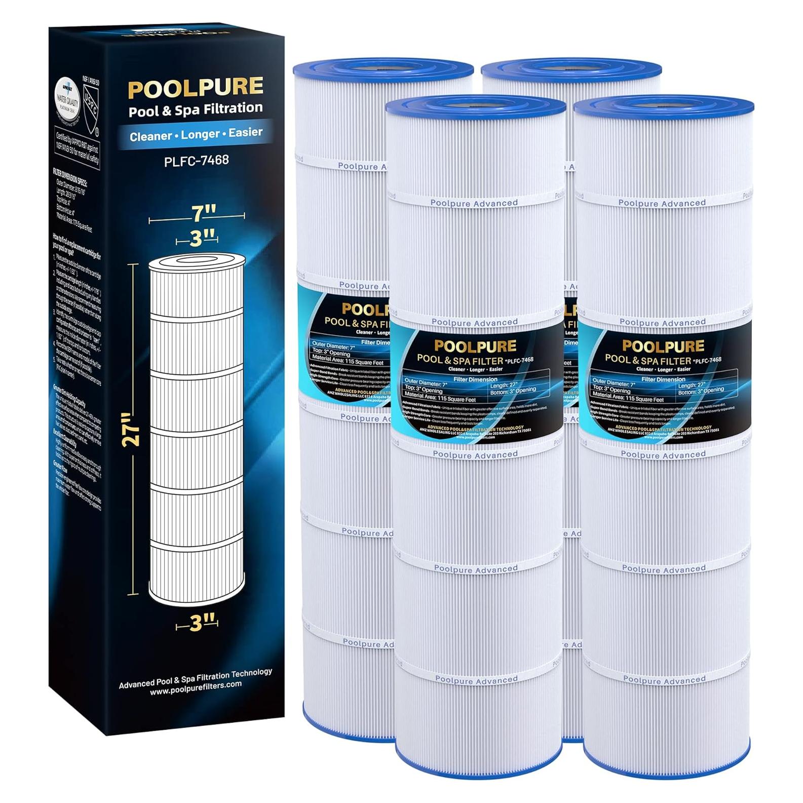 Filtro de Piscina POOLPURE C-7468 115 ft² Compatible Jandy