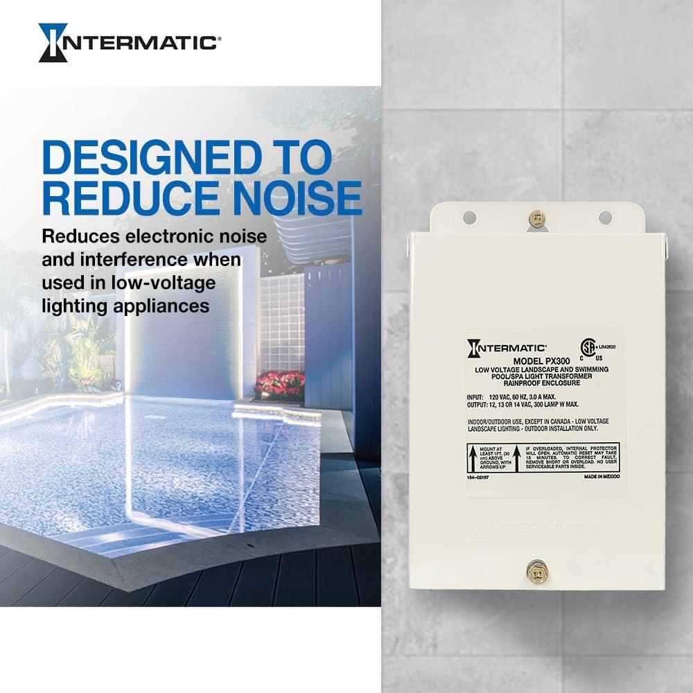 Transformador de Luz de Piscina Intermatic PX300 300W 12-14V