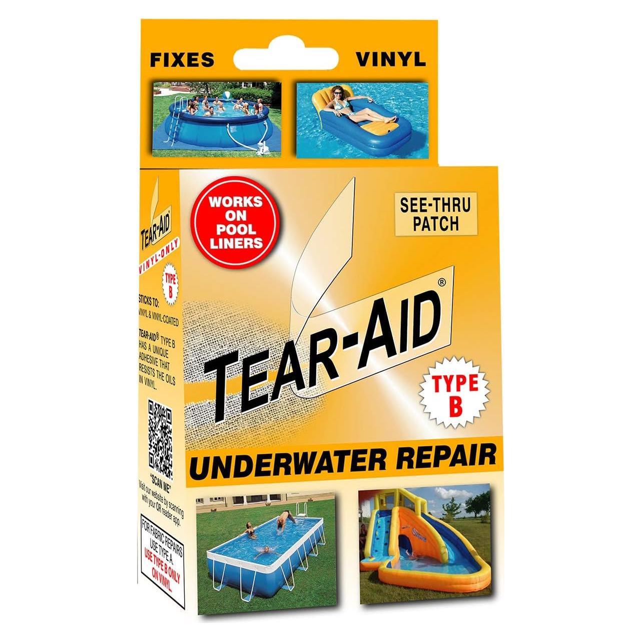 Kit de Reparación Subacuática TEAR-AID para Vinilo - 5 Piezas