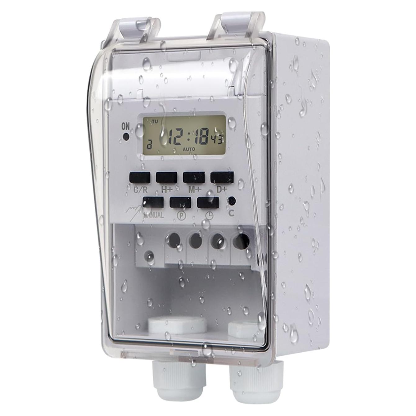 Interruptor Temporizador Digital Tectary 40A 16 Programaciones