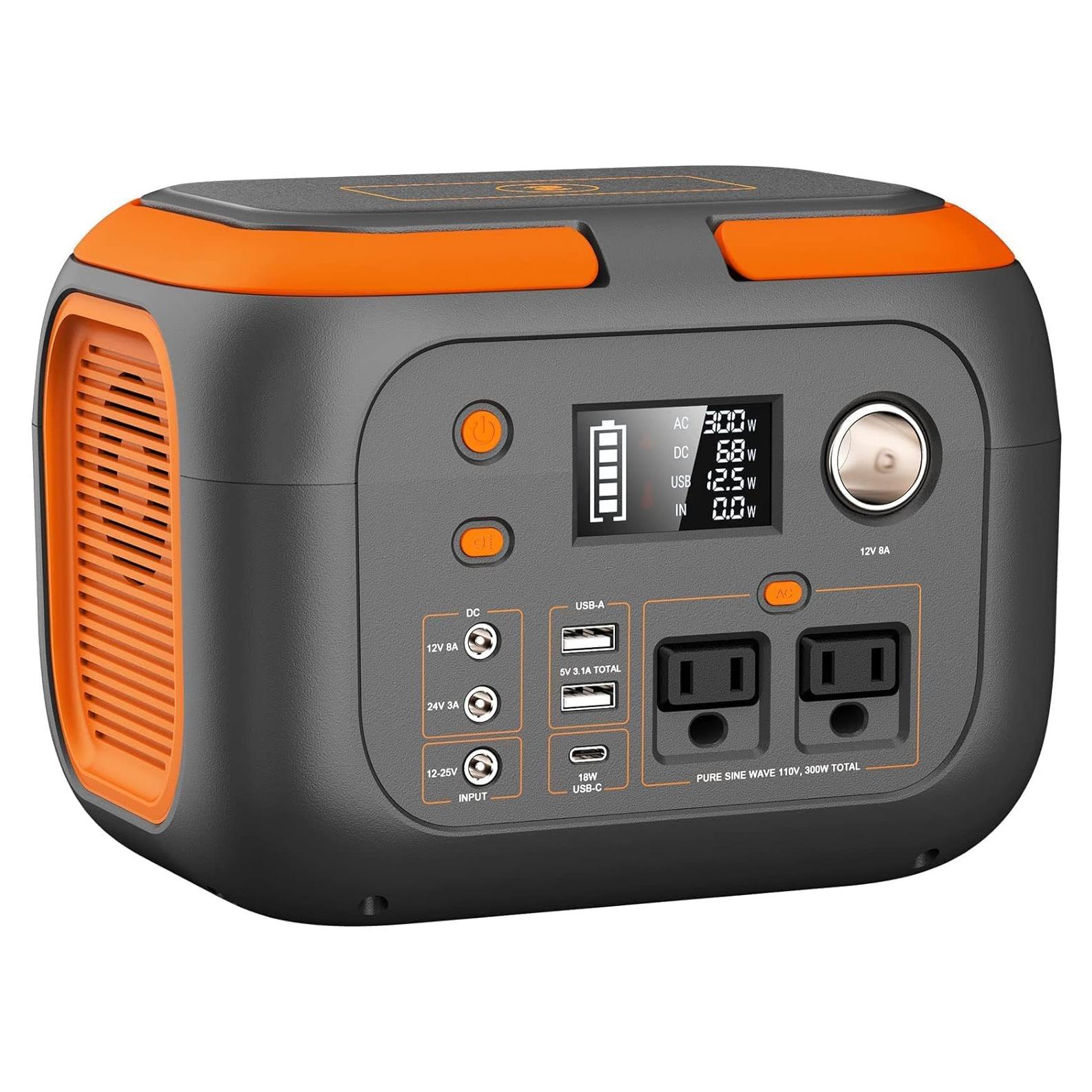 Generador Solar Portátil SinKeu G300 300W 260Wh para Camping