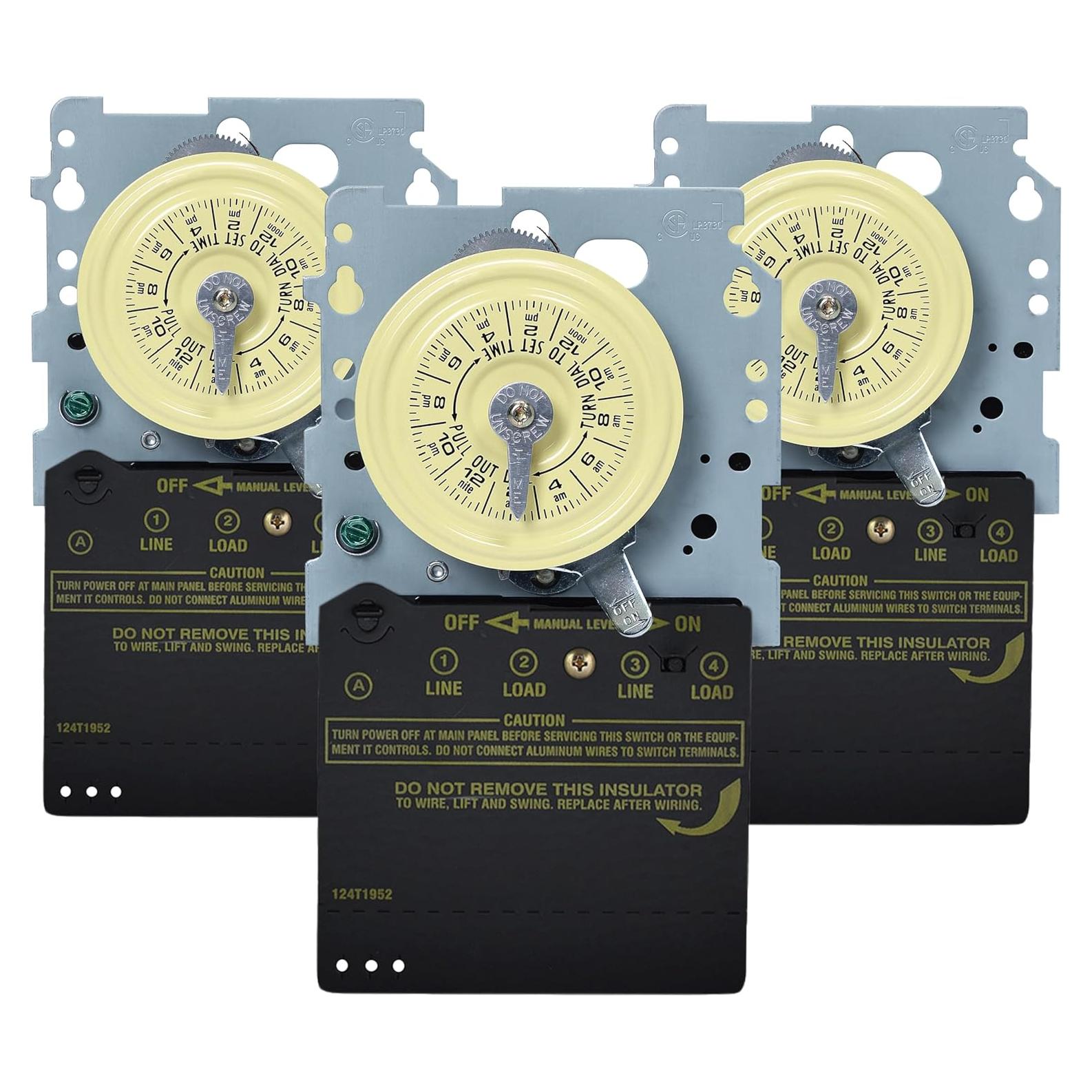 Temporizador Mecánico Intermatic T104M 24 Horas 40A 3pk