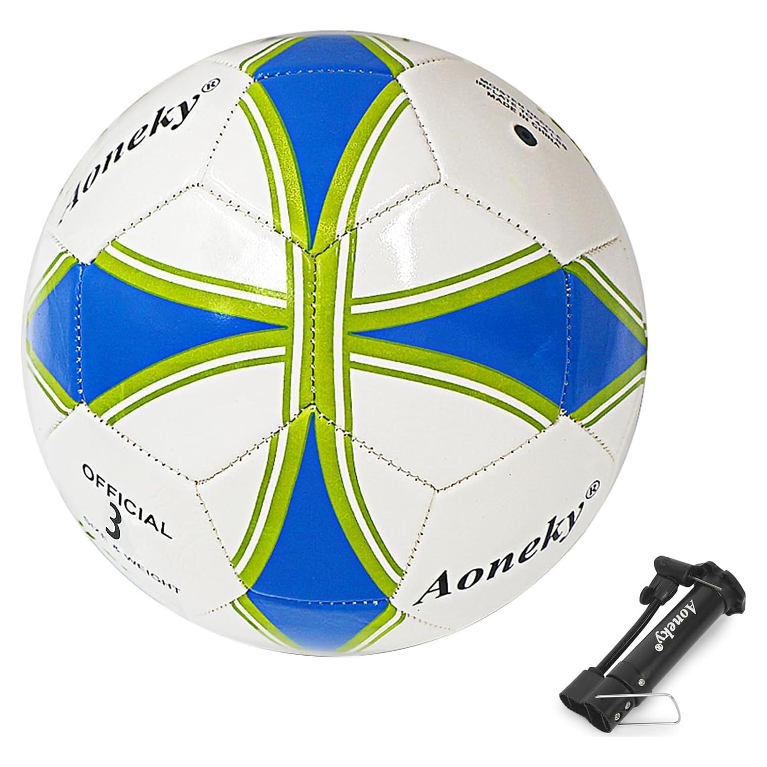Balón de Fútbol Aoneky Tamaño 3 con Bomba Infladora