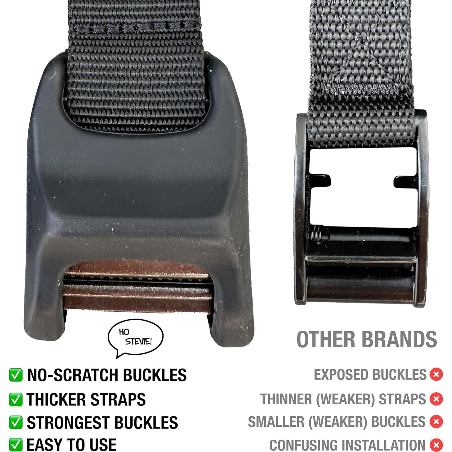 Soportes de Tabla de Surf So Stevie! Acolchados para Coche