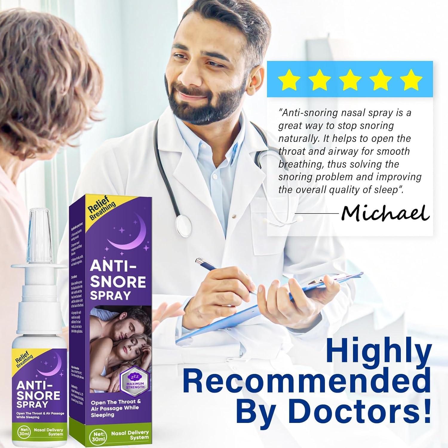 Spray Antisnoring Asomooh 30ml - Solución Natural para Ronquidos