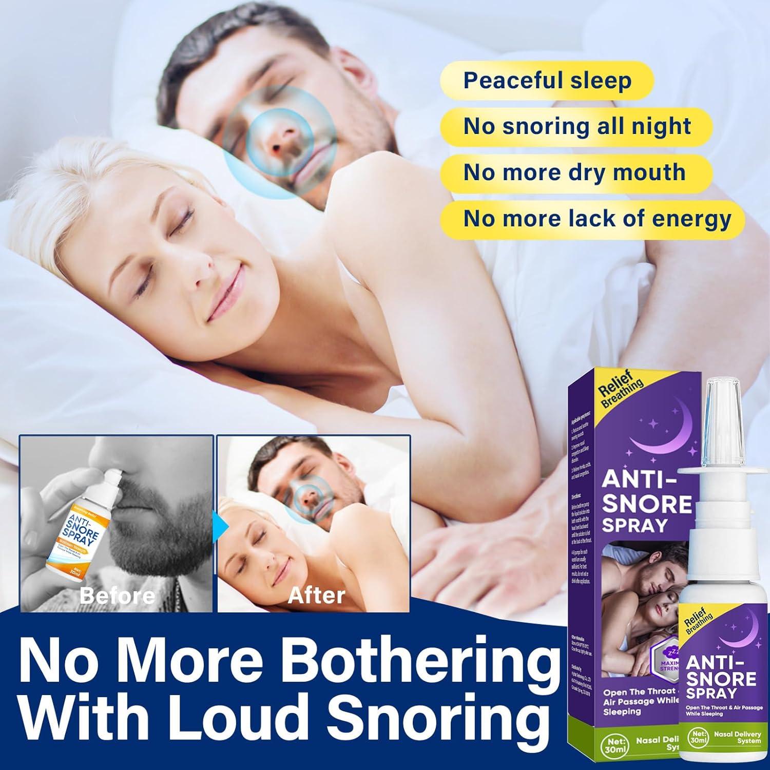 Spray Antisnoring Asomooh 30ml - Solución Natural para Ronquidos