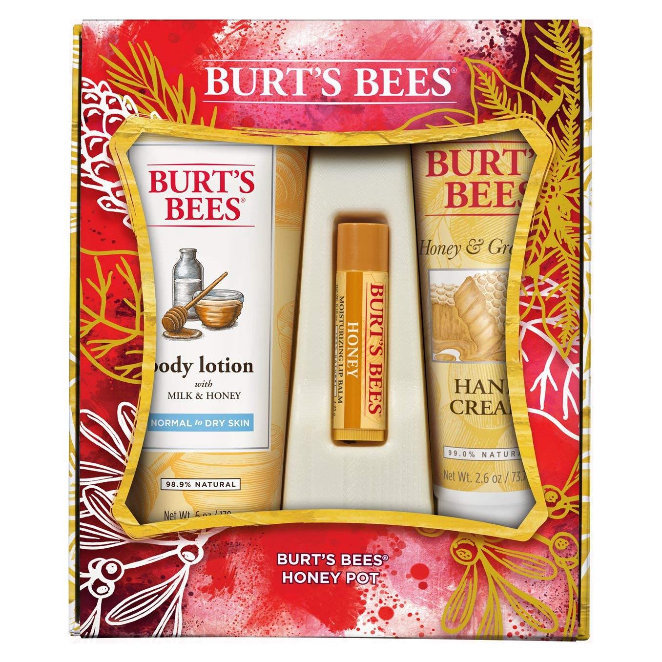 Juego de Regalo Burt's Bees Honey Pot - 3 Productos Hidratantes
