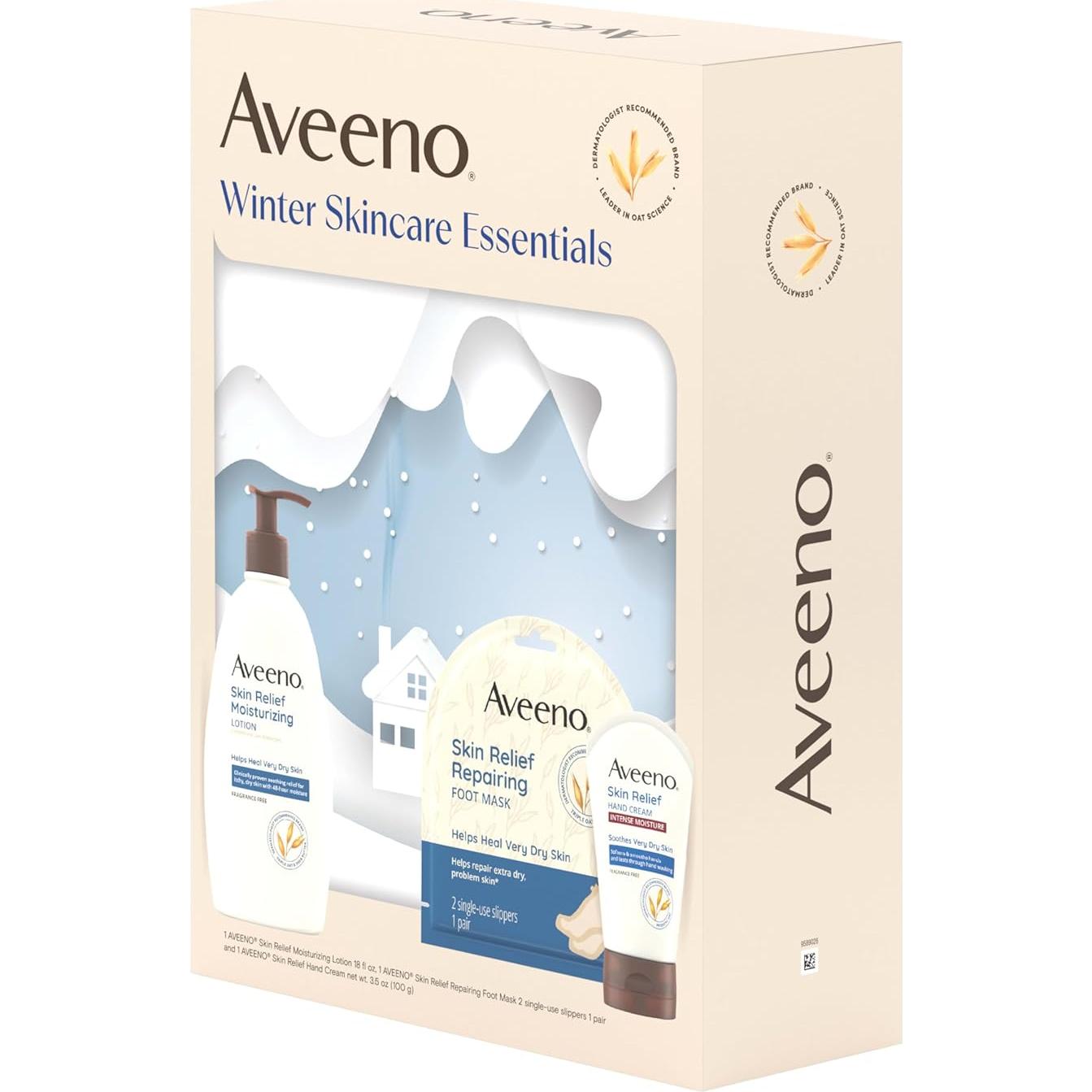 Set de Cuidado de Piel de Invierno Aveeno - 3 Piezas