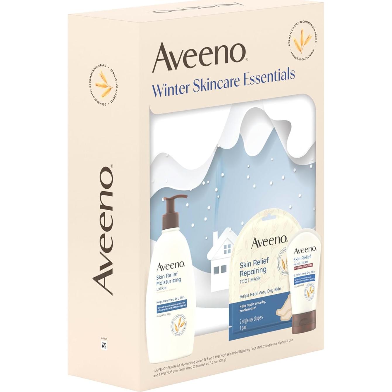 Set de Cuidado de Piel de Invierno Aveeno - 3 Piezas