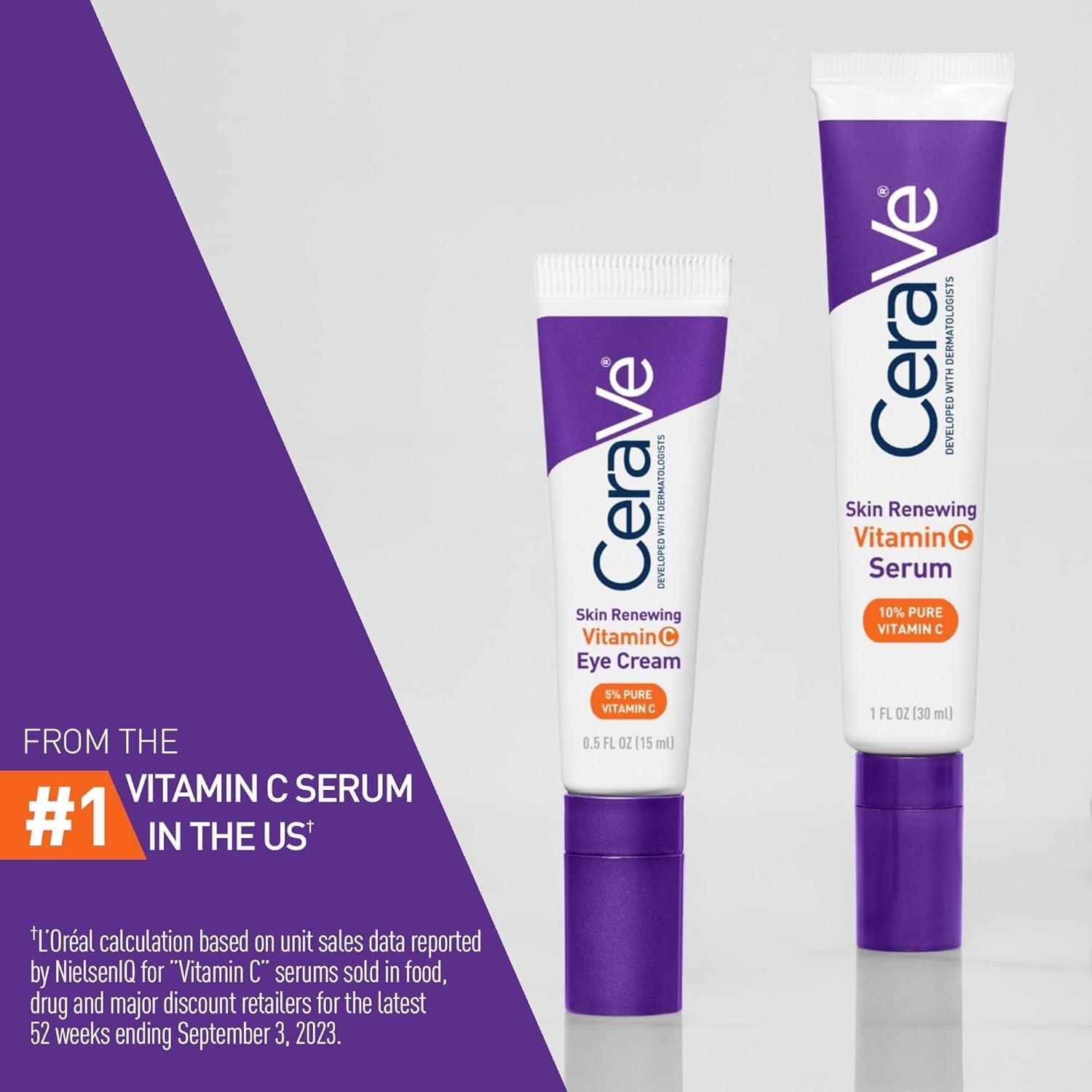 Set Cuidado Piel CeraVe: Suero Vitamina C + Crema Ojos